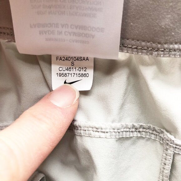 NIKE Bliss Lux Training Pants Beige Joggers Womens Small - Picture 6 of 10